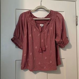 Lucky brand mauve top